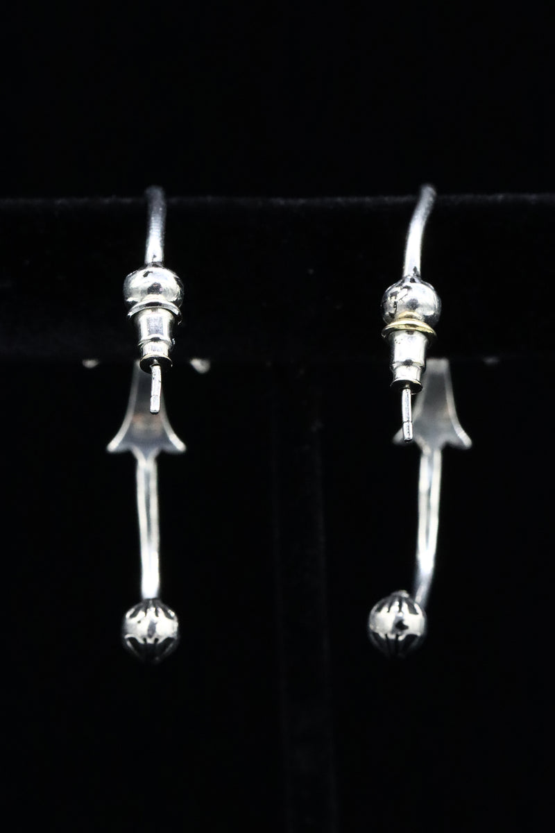 ［超希少］Chrome Hearts \"HOOP SCROOL\" pierce Chrome hearts scroll hoop - Gem